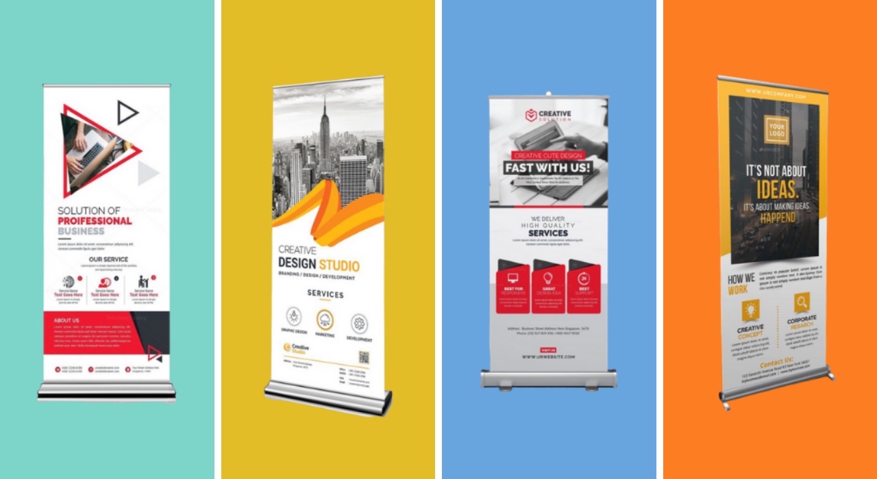 Roll-up Stand Heavy Based Double-Sided | Al Fajr & Printing