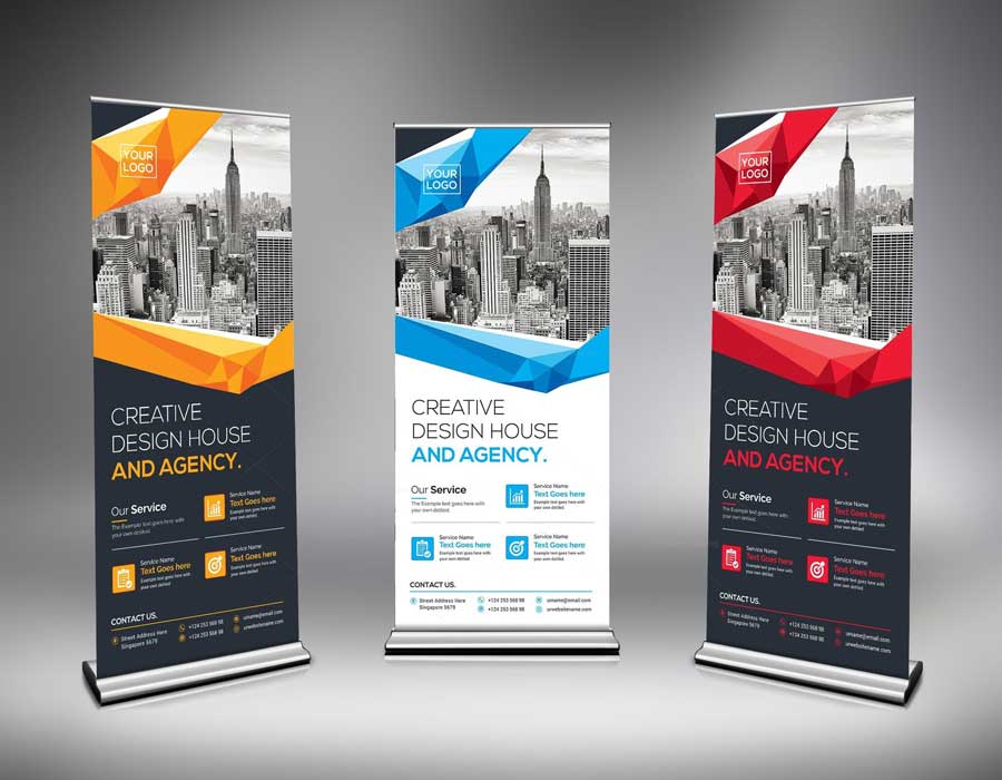 Roll-up Stand Heavy Based Double-Sided | Al Fajr & Printing